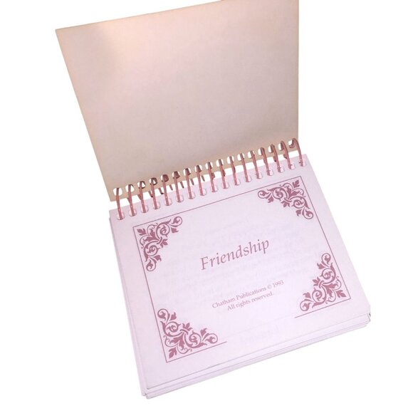 Vintage Small Miniature Friendship Quote Book - Picture 5 of 6